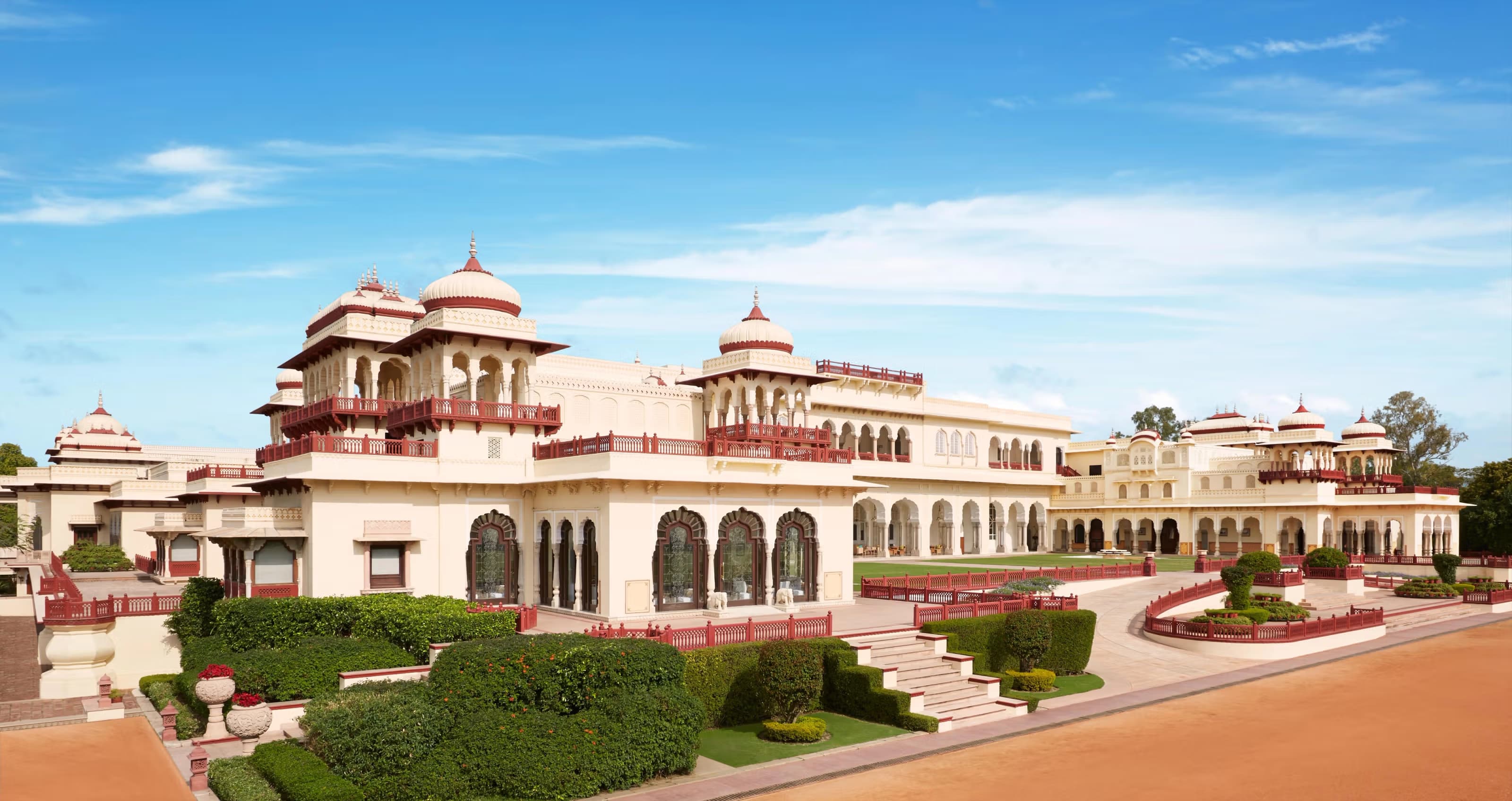 Luxury palace hotel in India
