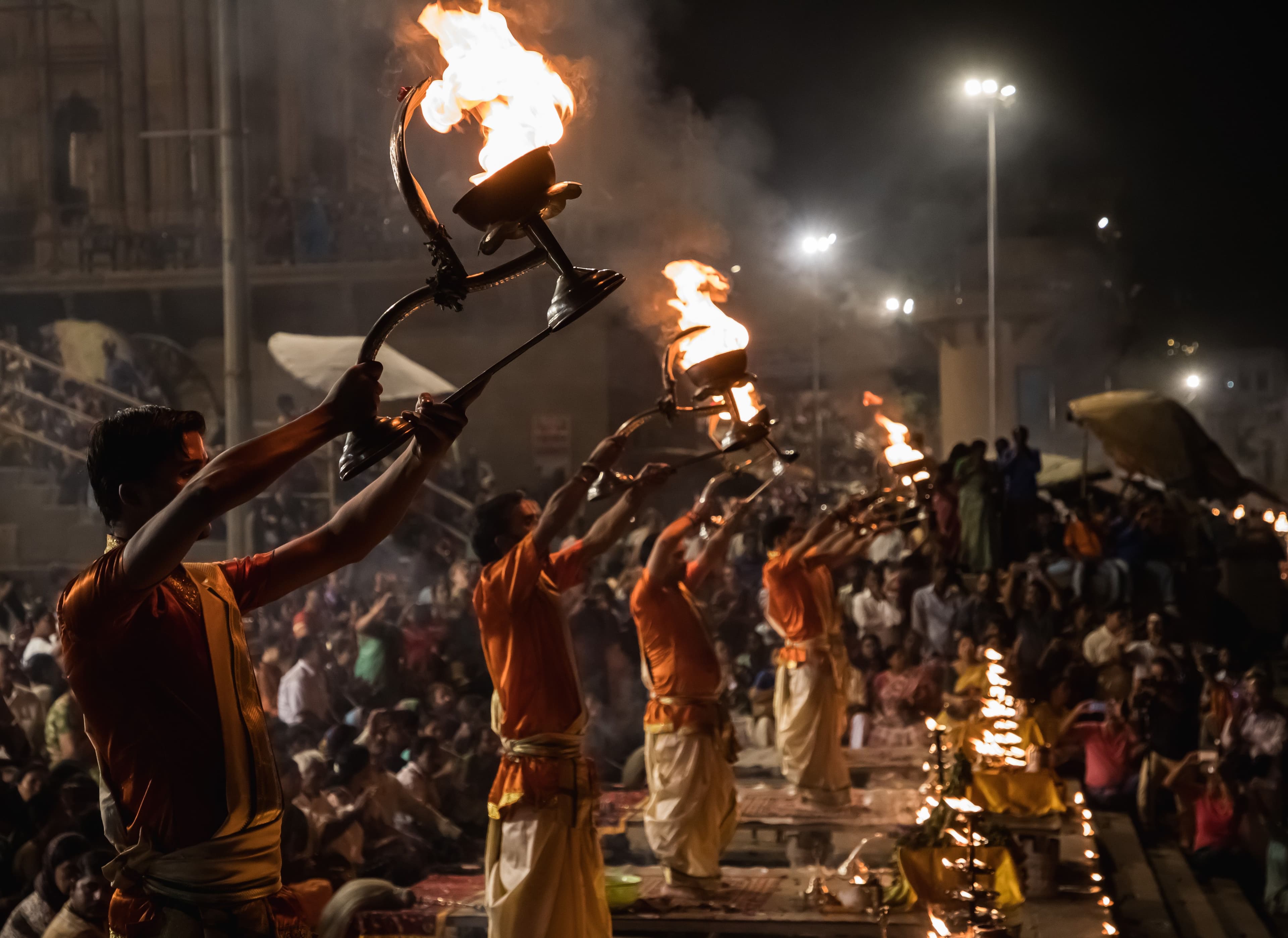 Luxury travel experience in Varanasi overlooking the Ganges